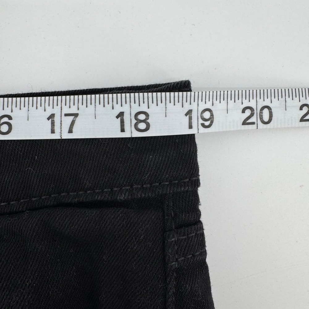 Levi Strauss 505 Black Denim Jeans W38 L32 Straight Leg Cotton Blend - Picture 8 of 11